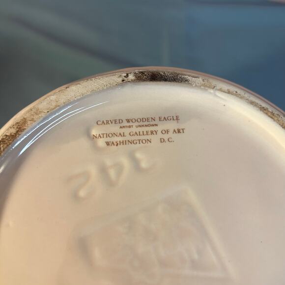 National Gallery of Art McCoy Pottery Spirit of 1776 Eagle Pitcher Canister Set - Picture 6 of 11